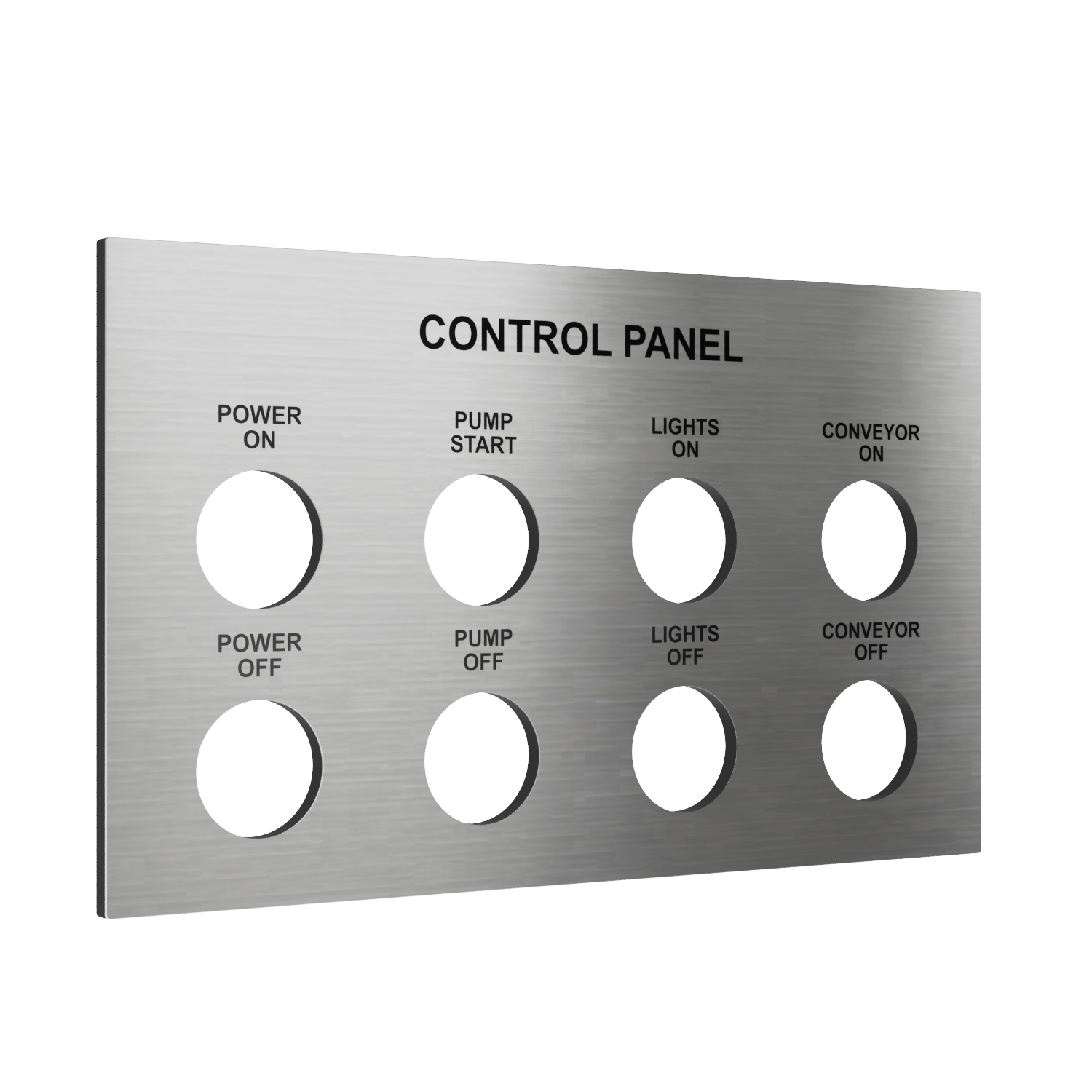 Metal tags with QR codes and serial numbers